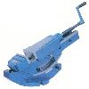 Tilting hydraulic machine vise 