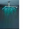 Rainfall shower head with light 