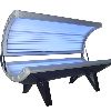 Solarium tanning bed for skin bronzed