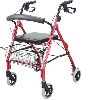 Aluminum foldable rollator walker