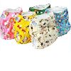 Cartoon Color Print Cloth Diapers