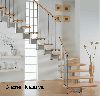 wood-steel staircase