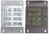 IP65 vandalproof metal backlight numeric keypad(X-KN16B) 