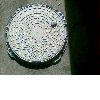 Round manhole cover and frame