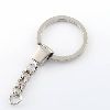 30mm nickel plated split key chain ring connector keychain with alloy connect head