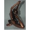 Bronze Finish Yoga Girl Sculpture