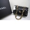 Chanel Classic Flap Shoulder Bag With Black Patent leather CC Golden Chain 36070