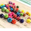 12mm colored wood craft beads