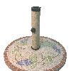 Mosaic stone umbrella stand