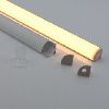 2m/pc Corner lamp Aluminum led profile 12v/24v led bar slim cabinet lamp led strip recessed installa