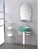 glass basin vanity bathroom cabinet