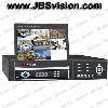 H.264 4/8channel realtime CCTV DVR with 7inch hidden LCD monitor,support network center management s