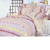 Stripes Printed Four Piece Bedding