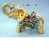 gilded resin elephant craft