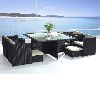 Space-Saving Outdoor Rattan Furniture/Dining set