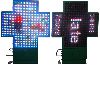 1024mmx1024mm video led pharmcy cross 