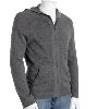 Intarsia Cashmere Zip hooded cardigan for men