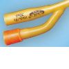 Silicone coated latex foley catheter