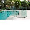 Stainless steel semi-frameless glass pool fencing