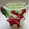 xmas holiday decoration felt glass holder 