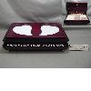 HIGH LACQUER JEWELRY BOX W/ 2 PICTURES HEART FRAME