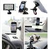 Dual USB Port Charger Car Phone Holder