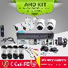 CCTV AHD TVI CVI Analog 4in1 HD 4ch camera kits,waterproof vandalproof bullet and dome camera kits  